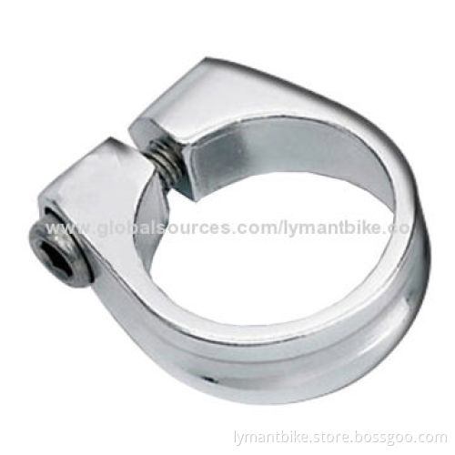 Bicycle Extruded Seat Post Clamp for Road Racing, Made of Aluminum Alloy or Carbon Fiber